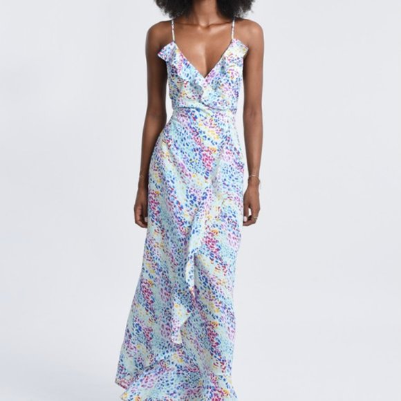 summer molly bracken long graphic dress w/ laced back - Picture 5 of 6